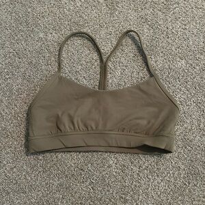 lululemon align flow y bra in army green